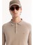 Erkek Vizon Polo Yaka Düğmeli Soft Touch Dokulu Triko Regular Fit Kazak A52Y5030 3
