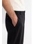 Erkek Siyah Klasik Bel Jersey Pamuklu Carrot Fit Pantolon A42Y3061 6