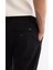 Erkek Siyah Klasik Bel Jersey Pamuklu Carrot Fit Pantolon A42Y3061 7