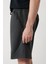Erkek Antrasit Soft Touch Yandan Cepli Parçalı Regular Fit Şort A41Y3600 7