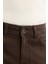 Erkek Kahverengi Eskitme Yıkamalı Esnek Berlin Slim Fit Jean Pantolon A42Y3532 5