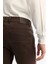 Erkek Kahverengi Eskitme Yıkamalı Esnek Berlin Slim Fit Jean Pantolon A42Y3532 6