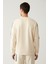 Erkek Bej Bisiklet Yaka İnterlok Baskılı Regular Fit Sweatshirt A41Y1203 4