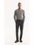 Erkek Antrasit Yanı Lastikli Viskon Karışımlı Slim Fit Chino Pantolon A52Y3053 1