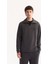 Erkek Antrasit Dik Yaka Fermuarlı Soft Touch Baskılı Regular Fit Sweatshirt A52Y1273 1