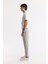 Erkek Gri Yan Cepli Beli Lastikli Bi-Stretch Comfort Slim Fit Pantolon A51Y3204 2