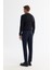 Erkek Lacivert Yanı Lastikli Bi-Stretch Kolay Ütülenen Chino Slim Fit Pantolon B003037 3