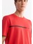 Erkek Kırmızı Bisiklet Yaka Elastan İnterlok Regular Fit T-Shirt A42Y1003 2
