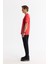 Erkek Kırmızı Bisiklet Yaka Elastan İnterlok Regular Fit T-Shirt A42Y1003 4