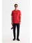 Erkek Kırmızı Bisiklet Yaka Elastan İnterlok Regular Fit T-Shirt A42Y1003 6