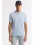 Erkek Açık Mavi Polo Yaka Basic Rayon Triko Regular Fit T-Shirt A51Y5035 5