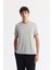 Erkek Açık Gri Bisiklet Yaka Bi-Stretch Soft Touch Basic Regular Fit T-Shirt B001031 1
