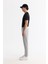 Erkek Açık Gri Yanı Lastikli Bi-Stretch Kolay Ütülenen Chino Slim Fit Pantolon B003037 2
