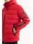 Erkek Kırmızı Kapüşonlu Kaz Tüyü Su İtici Rüzgar Geçirmez -10°C Dayanıklı Şişme Mont A52Y6067 7