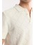 Erkek Ekru Polo Yaka Pamuklu Triko Regular Fit T-Shirt A51Y5040 2