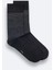 Erkek Siyah Bambu Desenli Soket Çorap A52Y8501 2