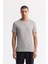 Erkek Gri Bisiklet Yaka Soft Touch Basic Regular Fit T-Shirt B001171 1