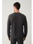 Erkek Antrasit Bisiklet Yaka Baskılı Soft Touch Regular Fit Sweatshirt A41y1224 4