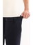Erkek Lacivert Yanı Lastikli Viskon Karışımlı Slim Fit Chino Pantolon A52Y3053 6