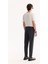 Erkek Antrasit Viskon Karışımlı Kolay Ütülenen Çizgili Slim Fit Pantolon A52Y3006 4
