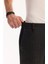 Erkek Antrasit Viskon Karışımlı Kolay Ütülenen Çizgili Slim Fit Pantolon A52Y3006 6