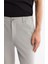 Erkek Açık Gri Yanı Lastikli Bi-Stretch Kolay Ütülenen Chino Slim Fit Pantolon B003037 4