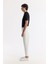 Erkek Beyaz Beli Lastikli Bi-Stretch Chino Slim Fit Pantolon B003033 2