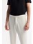 Erkek Beyaz Beli Lastikli Bi-Stretch Chino Slim Fit Pantolon B003033 4