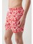 Erkek Kırmızı Hızlı Kuruyan Baskılı Relaxed Fit Relaxed Fit Deniz Şortu A41Y3813 5