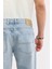 Erkek Açık Mavi %100 Pamuk Tokyo Straight Fit Jean Pantolon A51Y3546 7