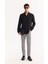 Erkek Siyah Düğmeli Yaka Soft Touch Oversize Regular Fit Gömlek A52Y2033 7