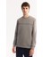 Erkek Gri Bisiklet Yaka Pamuklu Bi-Stretch Baskılı Regular Fit Sweatshirt A52Y1325 5