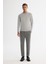 Erkek Gri-Yeşil Klasik Bel Jersey Pamuklu Carrot Fit Pantolon A42Y3061 1