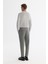 Erkek Gri-Yeşil Klasik Bel Jersey Pamuklu Carrot Fit Pantolon A42Y3061 3