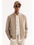 Erkek Vizon Bomber Yaka Yün Karışımlı Kaşe Regular Fit Mont A52Y6014 2