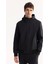 Erkek Siyah Kapüşonlu Su İtici Rüzgar Geçirmez Hafif Mevsimlik Regular Fit Mont A52Y6100 7