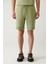 Erkek Su Yeşili Jersey Kumaş 2 İplik Yandan Cepli Örme Regular Fit Şort A41Y3622 2