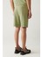 Erkek Su Yeşili Jersey Kumaş 2 İplik Yandan Cepli Örme Regular Fit Şort A41Y3622 5