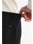 Erkek Siyah Yandan Cepli Dokulu Bi-Stretch Slim Fit Pantolon A42Y3211 5