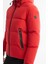 Erkek Kırmızı Kapüşonlu Su İtici Rüzgar Geçirmez -5°C Dayanıklı Şişme Comfort Fit Mont B006046 3