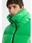 Erkek Yeşil Kapüşonlu Kaz Tüyü Su İtici Rüzgar Geçirmez -20°C Dayanıklı Şişme Mont A42Y6182 2