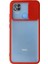 Xiaomi Redmi 9c Kılıf Palm Buzlu Kamera Sürgülü Silikon - Kırmızı 1