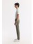 Erkek Haki Eskitme Yıkamalı Esnek Berlin Slim Fit Jean Pantolon B003524 3