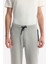 Erkek Gri Beli Lastikli Bağcıklı Bi-Stretch Regular Fit Eşofman Altı B003400 4