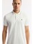 Erkek Ekru Polo Yaka Bi-Stretch Regular Fit T-Shirt A51Y1000 2