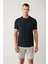 Erkek Antrasit Bisiklet Yaka Baskılı Soft Touch Regular Fit T-shirt A41y1032 1