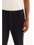 Erkek Siyah Yanı Lastikli Hızlı Kuruyan Kırışmayan Slim Fit Pantolon A52Y3077 4