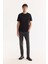 Erkek Antrasit Pamuklu Eskitme Yıkamalı Madrid Comfort Slim Fit Jean Pantolon A52Y3503 1