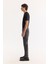 Erkek Antrasit Pamuklu Eskitme Yıkamalı Madrid Comfort Slim Fit Jean Pantolon A52Y3503 4