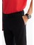 Erkek Siyah Klasik Bel Elastan Chino Slim Fit Pantolon A42Y3021 4
